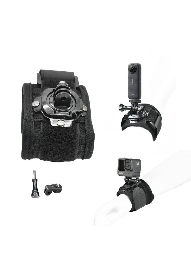 KISSUN Action Camera Accessory Kit Chest Strap Mount Head Mount Wrist Strap Backpack Clip Mount for Insta360 One X3/ One X2/Insta360 One RS/Go2,GoPro Hero 11/ Hero 9/ Hero 8 - Image 3
